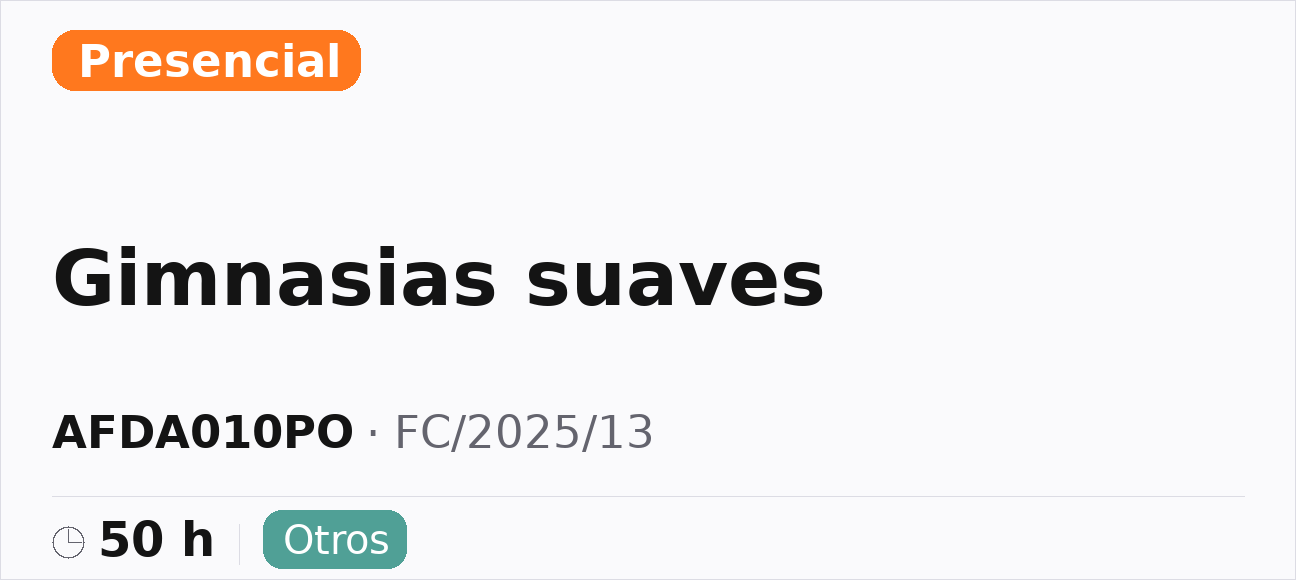 Gimnasias suaves
