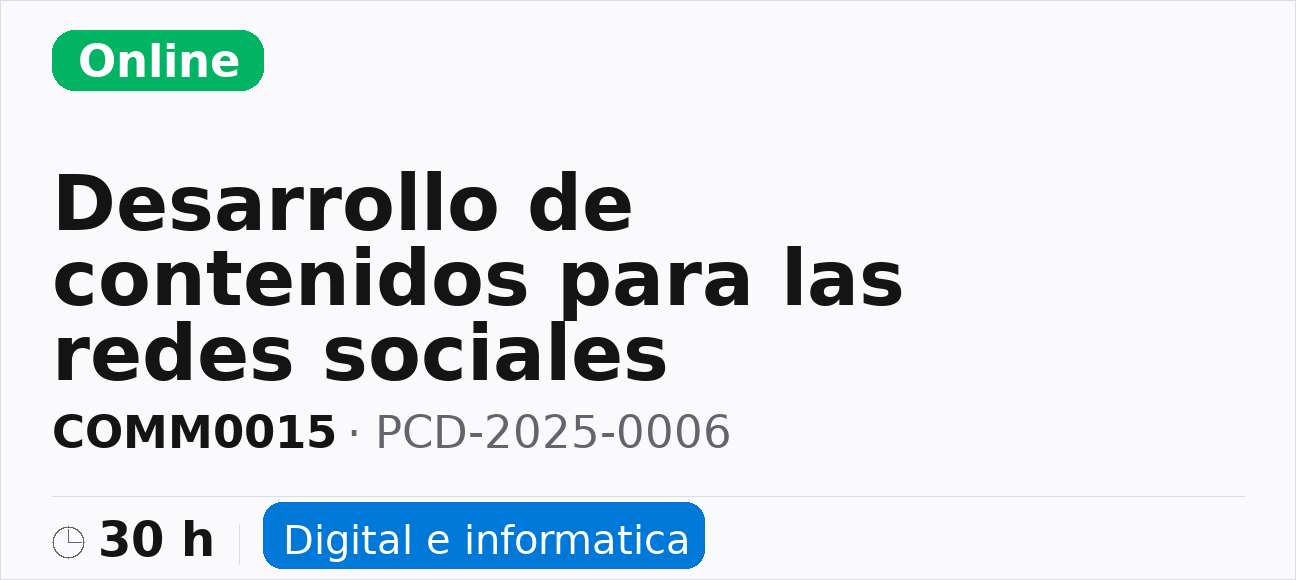 Desarrollo de contenidos para las redes sociales