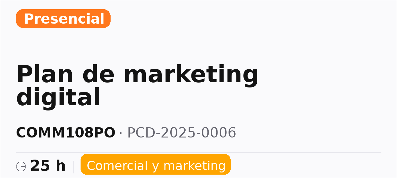Plan de marketing digital