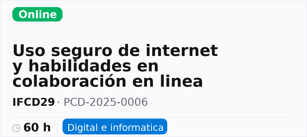 Uso seguro de internet y habilidades en colaboración en linea