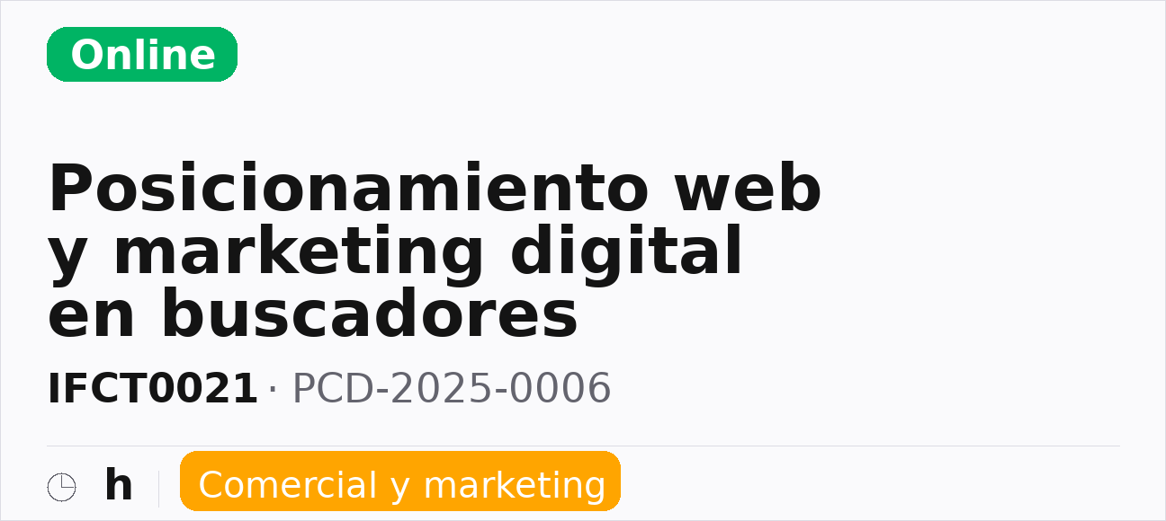 Posicionamiento web y marketing digital en buscadores