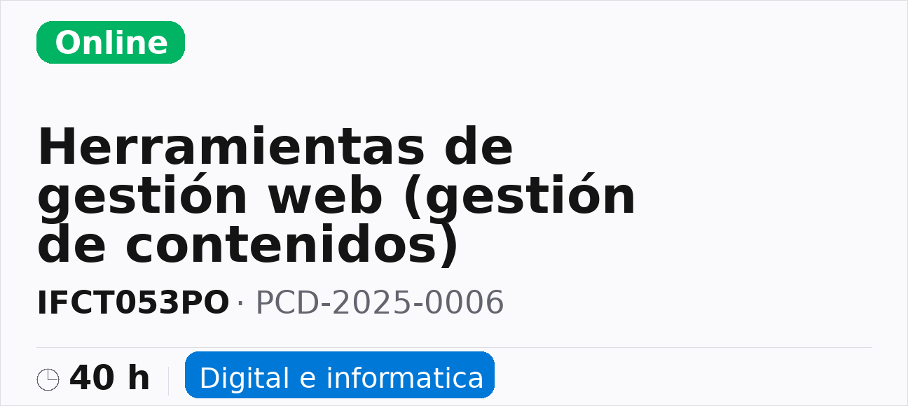 Herramientas de gestión web (gestión de contenidos)