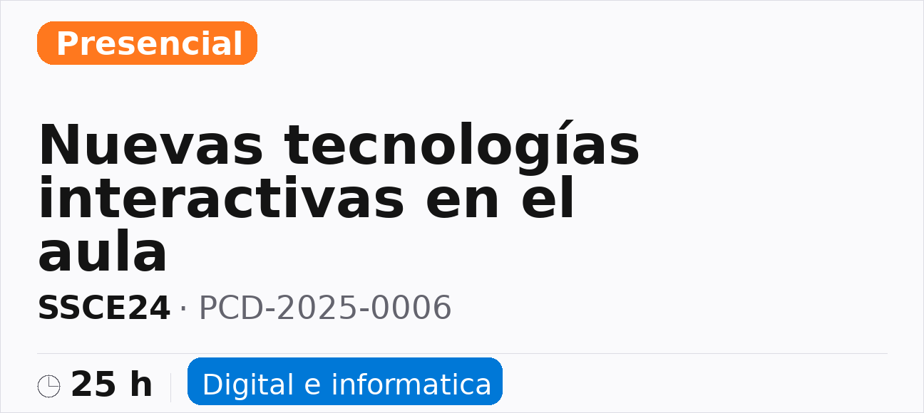 Nuevas tecnologías interactivas en el aula